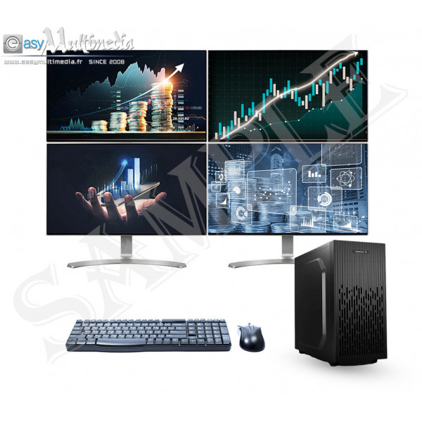 PC Trading 4 Ecrans I7 Multi-Affichages