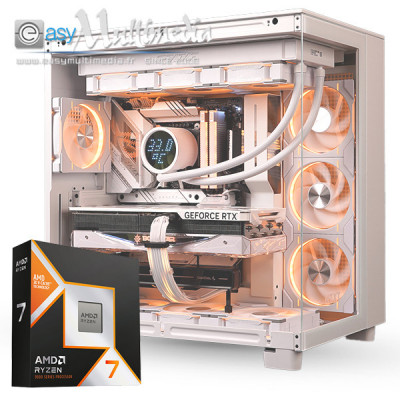 Config PC R7-9800x3d TopGamer blanc