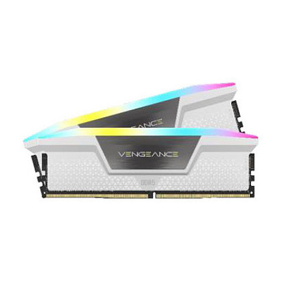 Corsair Vengeance RGB DDR5 32 Go (2 x 16 Go) 5200 MHz CL40 - Blanc