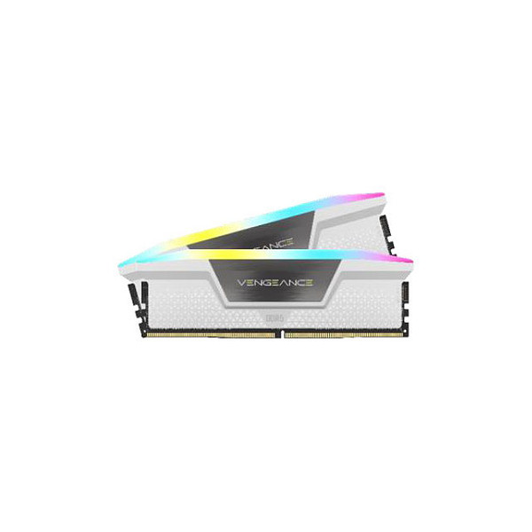 Corsair Vengeance RGB DDR5 32 Go (2 x 16 Go) 5600 MHz CL40 - Blanc
