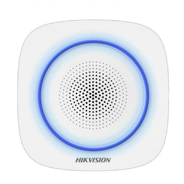 Hikvision DS-PS1-I-WE (BLUE) sirène intérieure sans fil bleue 110 décibels pour alarme Hikvision AX PRO