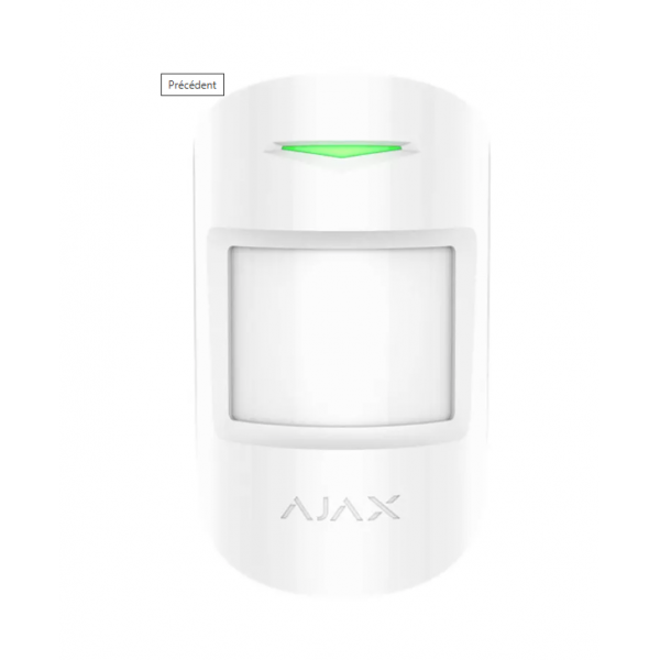 Détecteur de mouvement sans fil hors animaux Ajax MotionProtect Jeweller blanc pour alarme Ajax